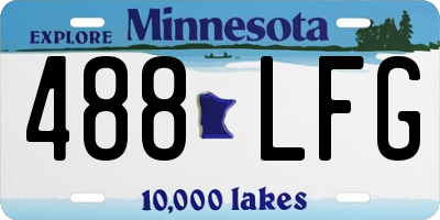 MN license plate 488LFG