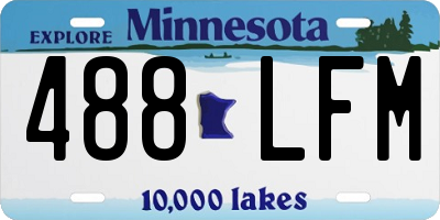MN license plate 488LFM