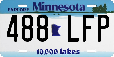 MN license plate 488LFP