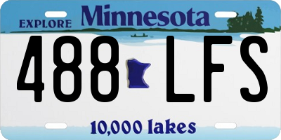 MN license plate 488LFS