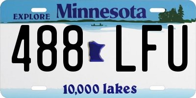MN license plate 488LFU
