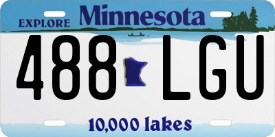 MN license plate 488LGU