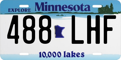 MN license plate 488LHF