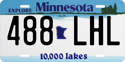MN license plate 488LHL