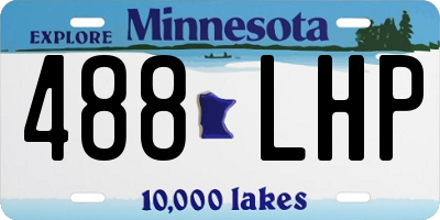 MN license plate 488LHP