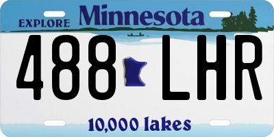 MN license plate 488LHR