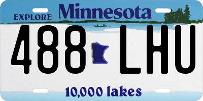 MN license plate 488LHU