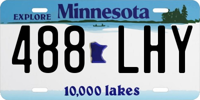 MN license plate 488LHY