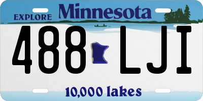 MN license plate 488LJI