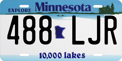 MN license plate 488LJR