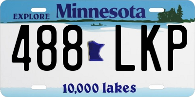 MN license plate 488LKP