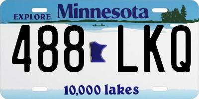 MN license plate 488LKQ