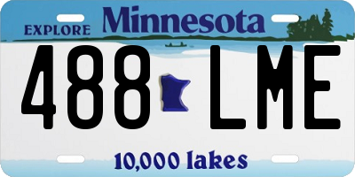 MN license plate 488LME