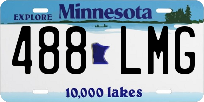 MN license plate 488LMG