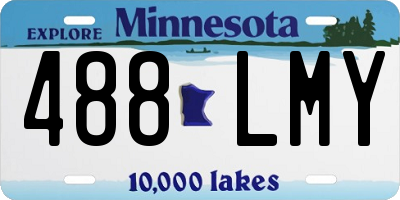 MN license plate 488LMY