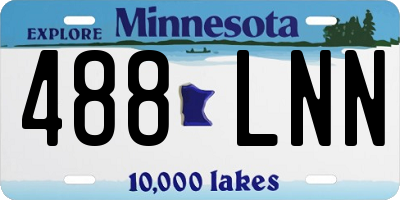 MN license plate 488LNN
