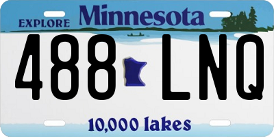 MN license plate 488LNQ