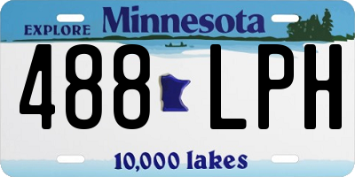 MN license plate 488LPH