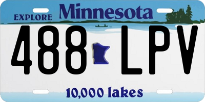 MN license plate 488LPV