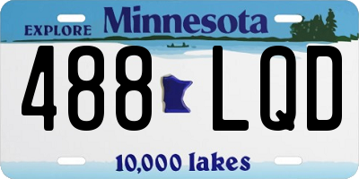 MN license plate 488LQD