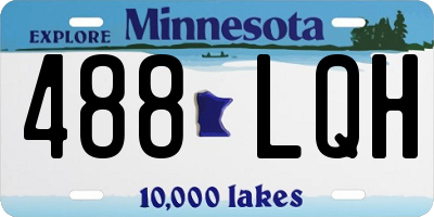 MN license plate 488LQH