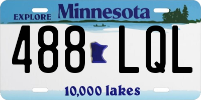 MN license plate 488LQL