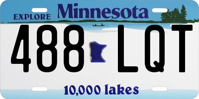 MN license plate 488LQT
