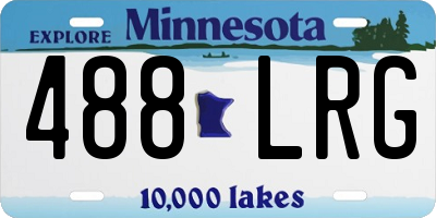 MN license plate 488LRG