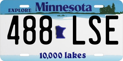 MN license plate 488LSE