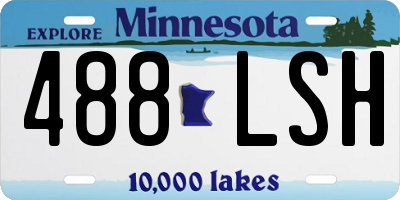 MN license plate 488LSH