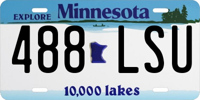 MN license plate 488LSU