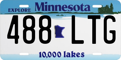 MN license plate 488LTG