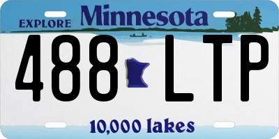 MN license plate 488LTP