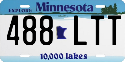 MN license plate 488LTT