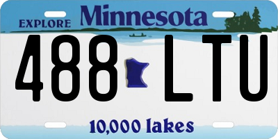 MN license plate 488LTU