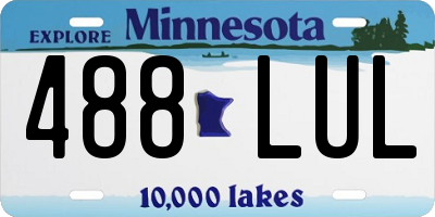 MN license plate 488LUL
