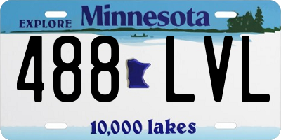 MN license plate 488LVL