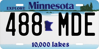 MN license plate 488MDE