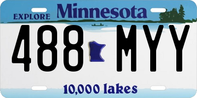 MN license plate 488MYY