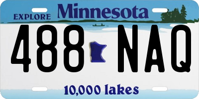MN license plate 488NAQ