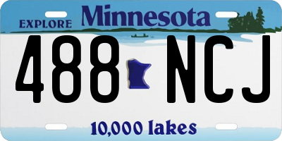 MN license plate 488NCJ