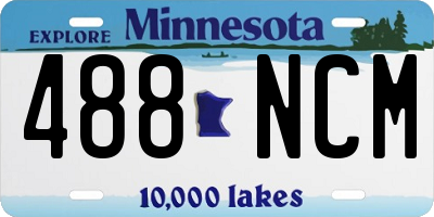 MN license plate 488NCM