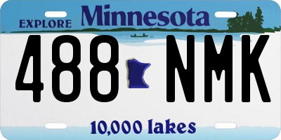 MN license plate 488NMK
