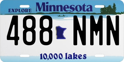 MN license plate 488NMN