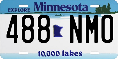 MN license plate 488NMO