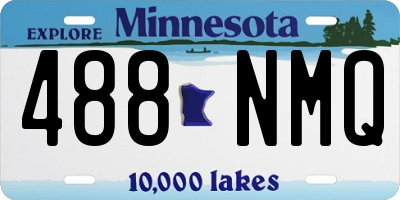 MN license plate 488NMQ
