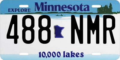 MN license plate 488NMR