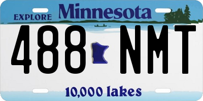 MN license plate 488NMT