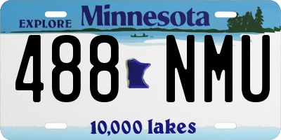 MN license plate 488NMU