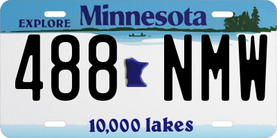MN license plate 488NMW